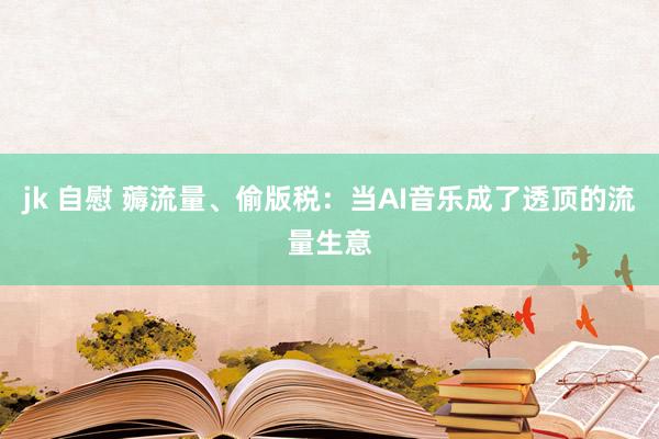 jk 自慰 薅流量、偷版税：当AI音乐成了透顶的流量生意